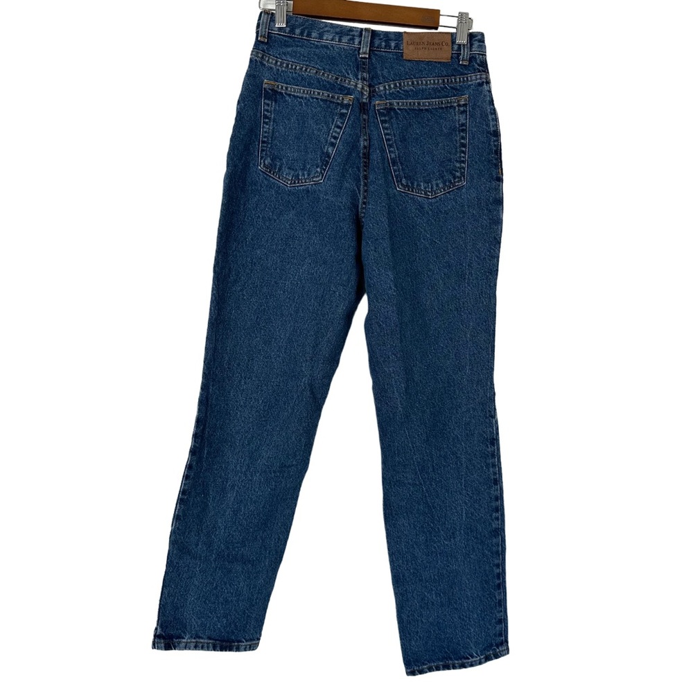 Ralph Lauren Lauren Jeans Co Petite Straight Leg Dark Washed Jeans Size 10 - Picture 2 of 5